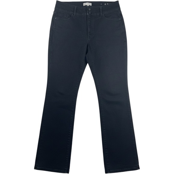 Lane Bryant Denim - Lane Bryant 16S Black High Rise Tighter Tummy Slim Straight Jeans Women NWOT